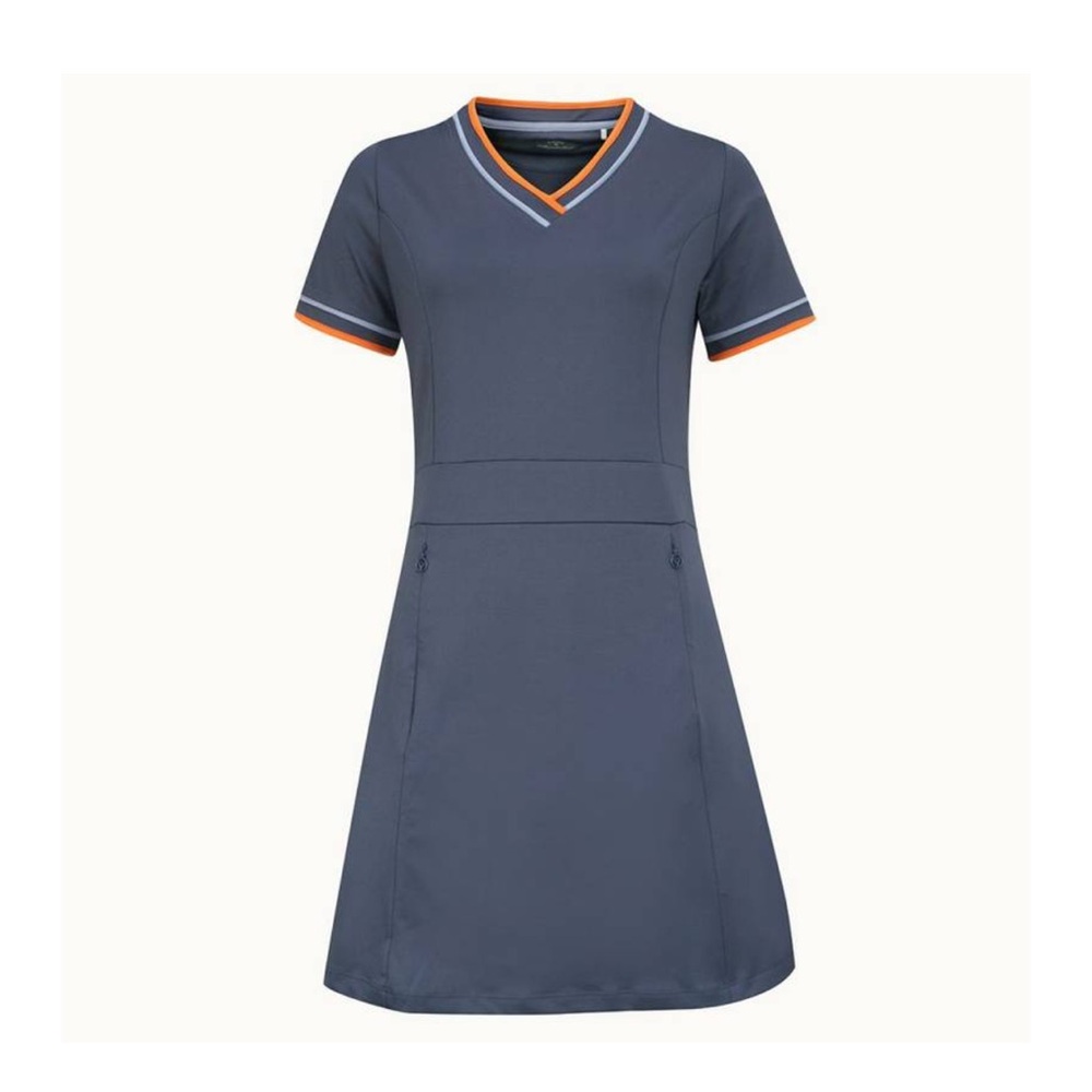 CALLAWAY Golf Dress with Shorts Indigo Blue NWT Womens Size Large Retail $104